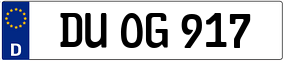 Truck License Plate